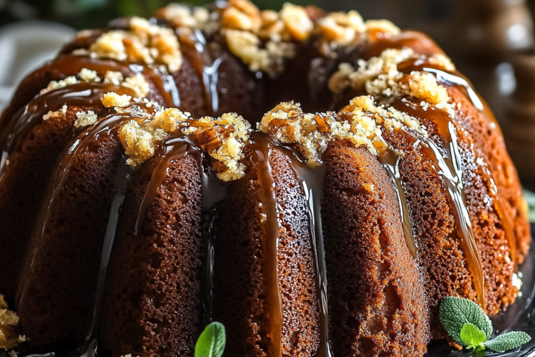 Easy Butterfinger Bundt Cake