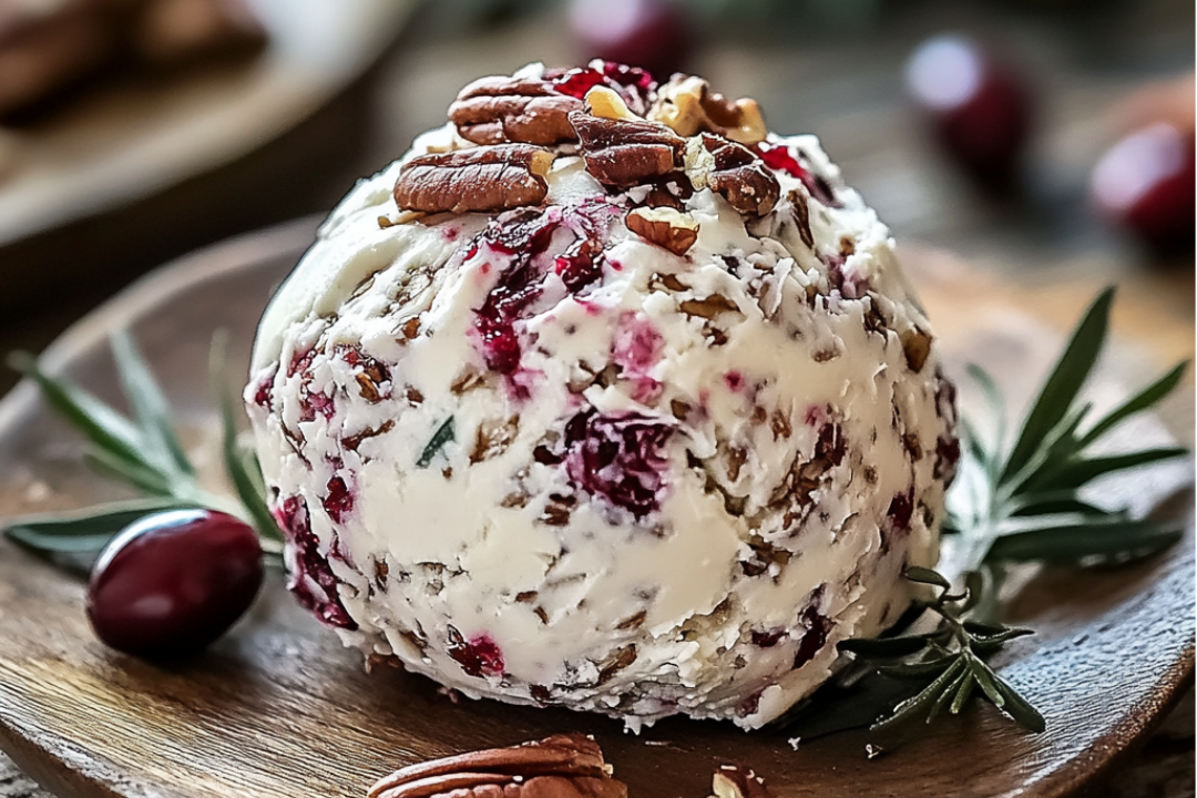 Cranberry Pecan Cream Cheese Ball