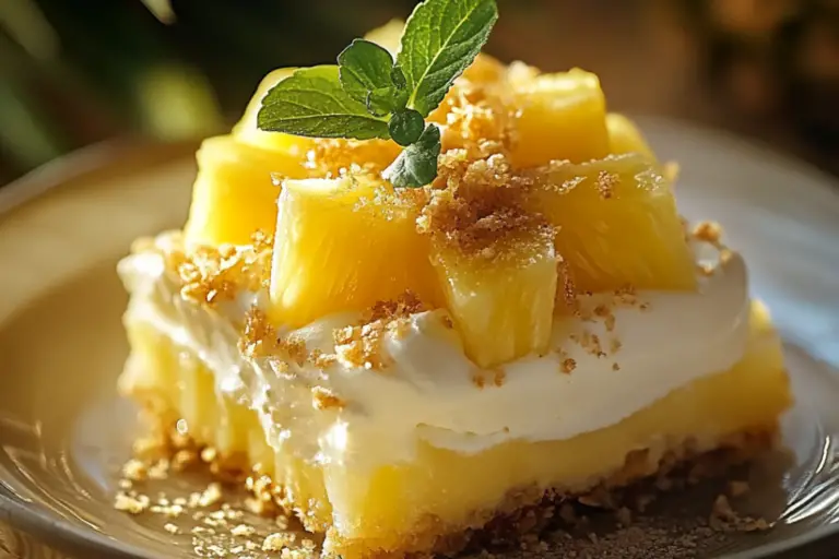 No-Bake Pineapple Cream Dessert