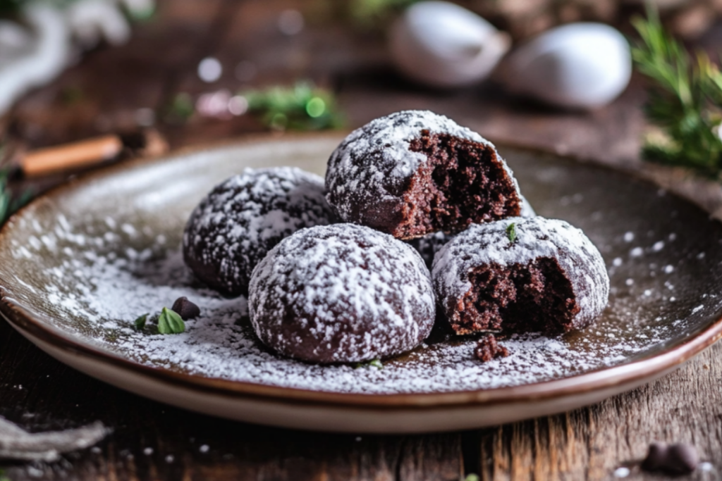 Classic Chocolate Snowball Cookies