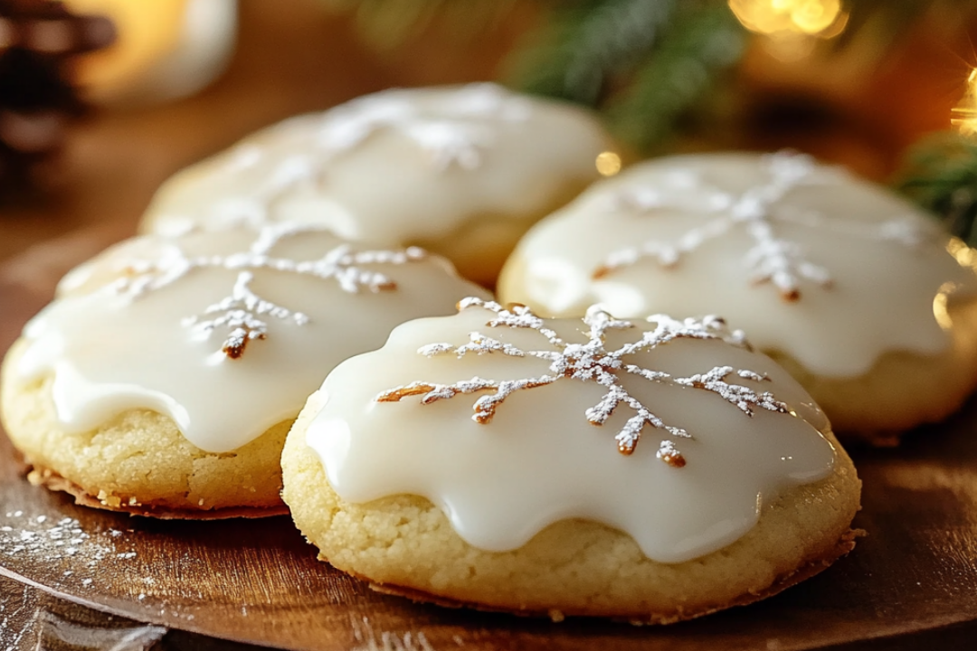 Soft Ricotta Italian Christmas Cookies with Almond Glaze