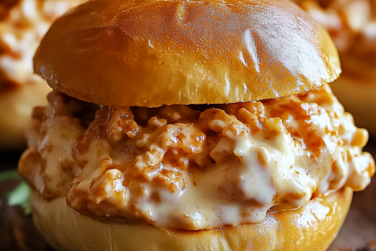 Chicken Alfredo Sloppy Joes