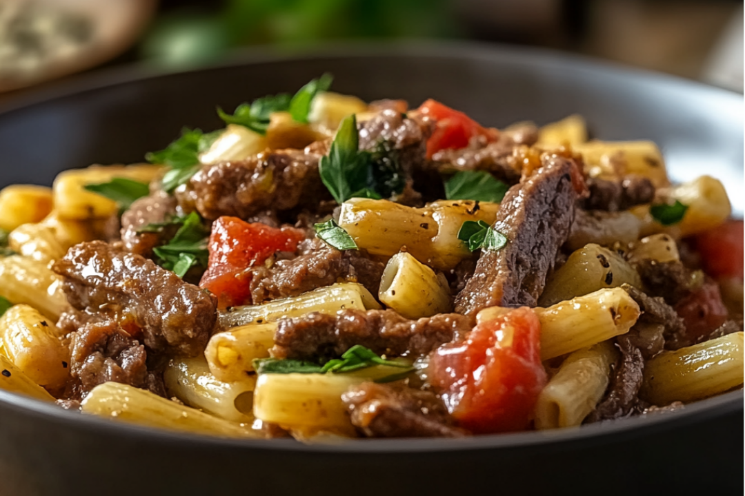 Philly Cheesesteak Pasta