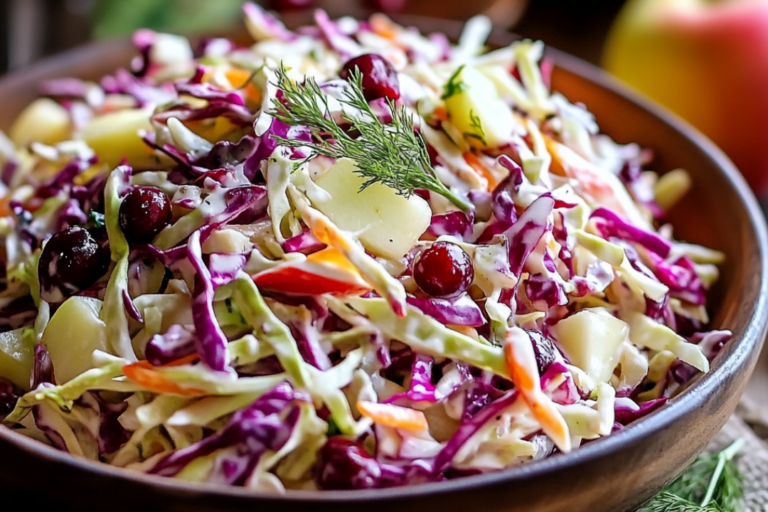 Apple Cranberry Coleslaw