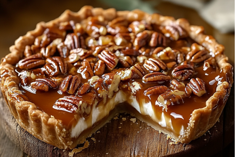 Caramel Pecan Delight Pie