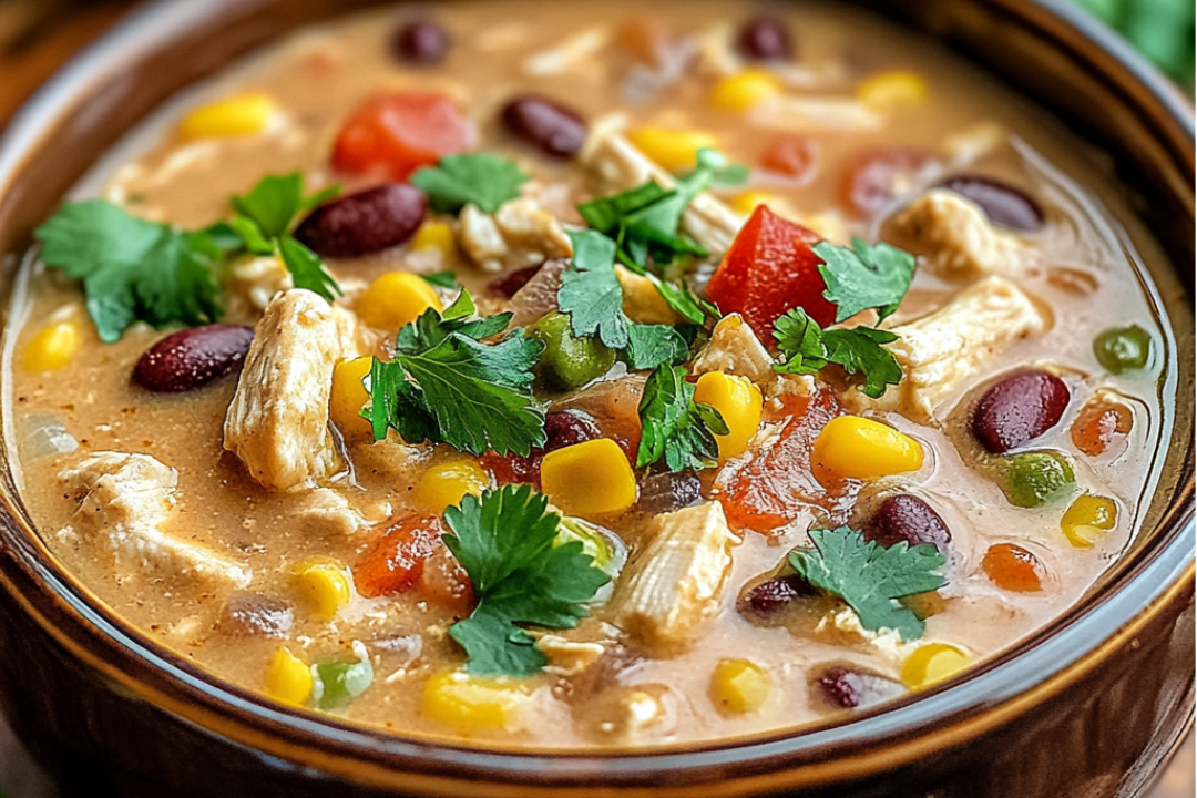 Crockpot Cream Cheese Chicken Chili