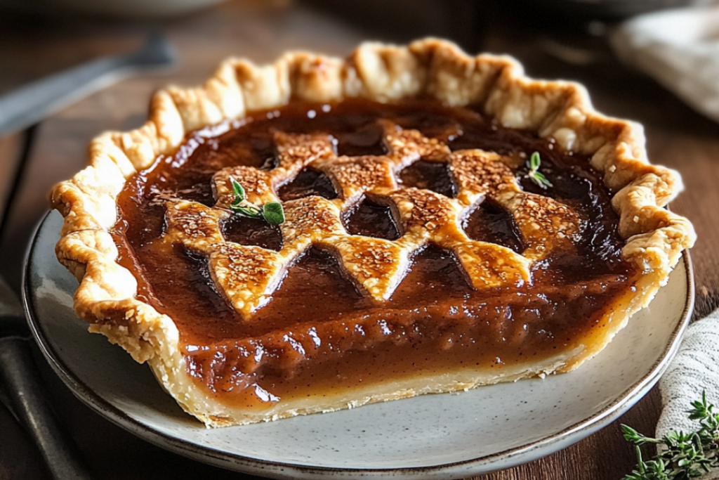 Apple Butter Pie with Quilt Top Crust: A Fall Favorite