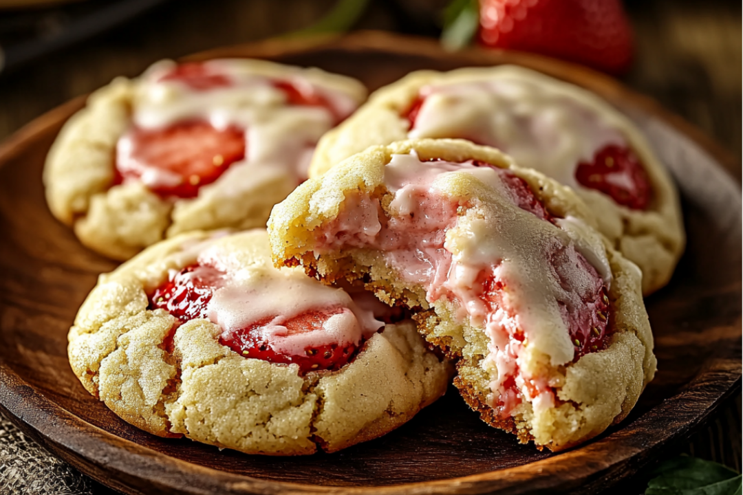 Strawberry Cheesecake Cookies