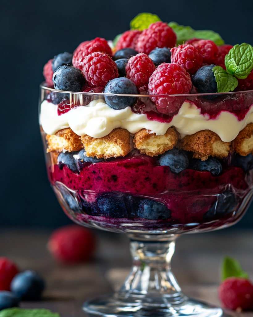 Berry Tiramisu Trifle