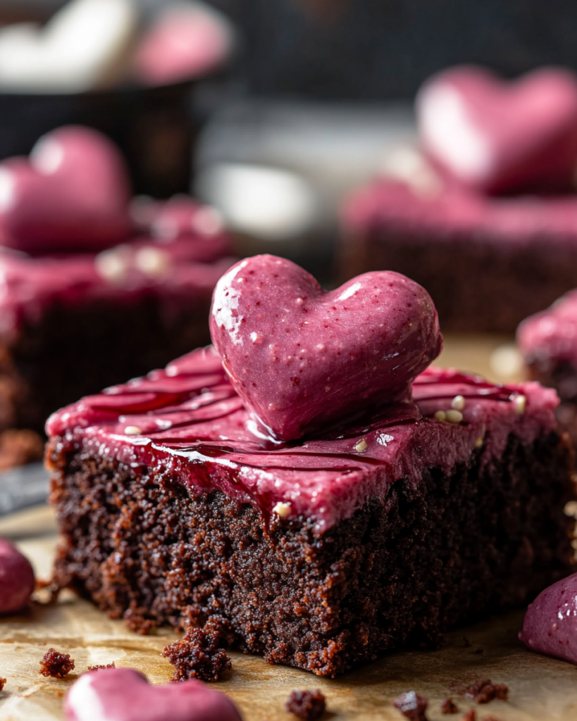 No-Bake Valentine’s Brownies