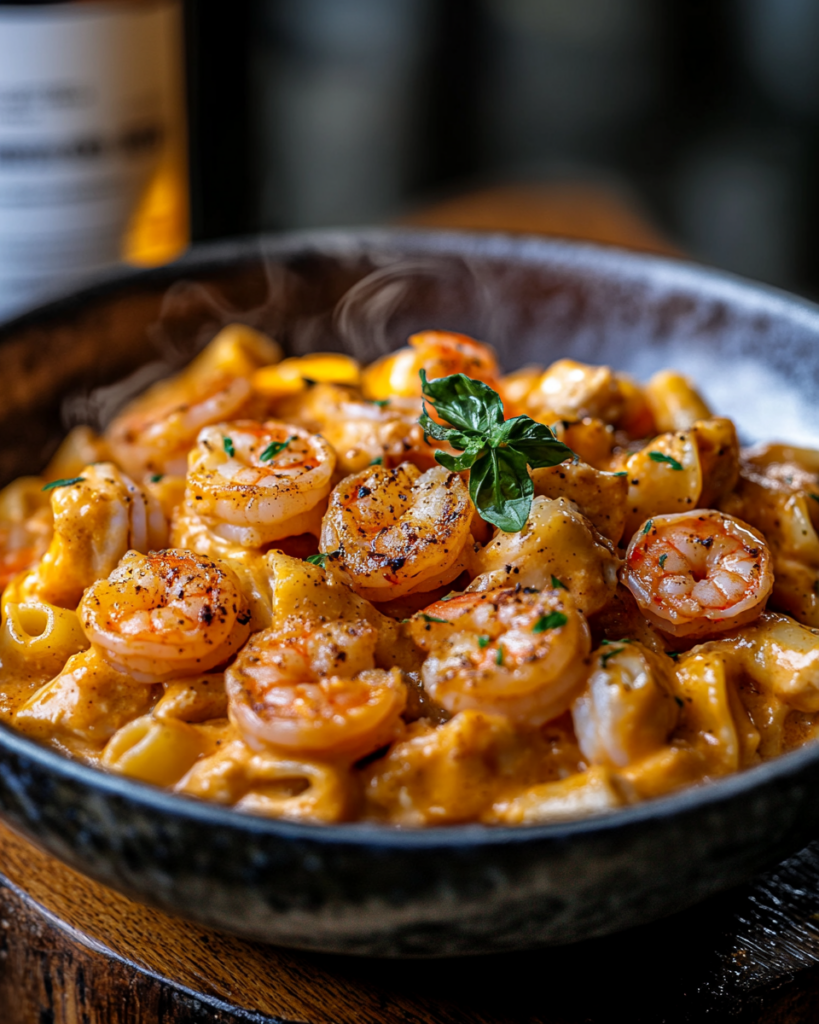 Creamy Cajun Shrimp and Chicken Pasta