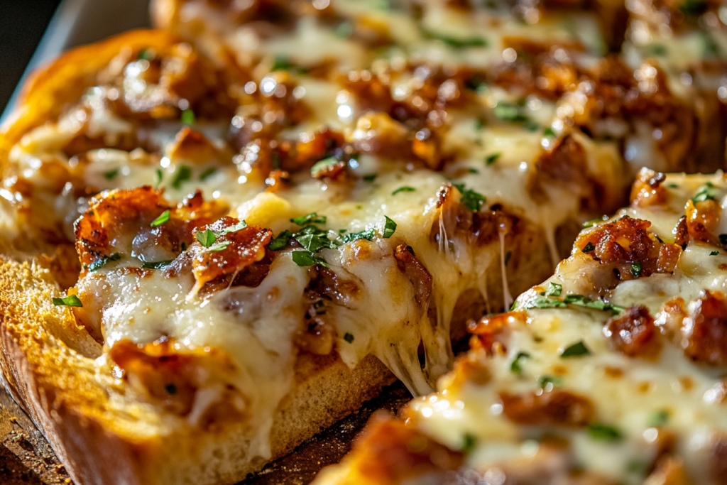 Garlic Texas Toast Pizzas