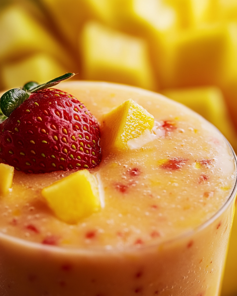 Tropical Strawberry Mango Smoothie