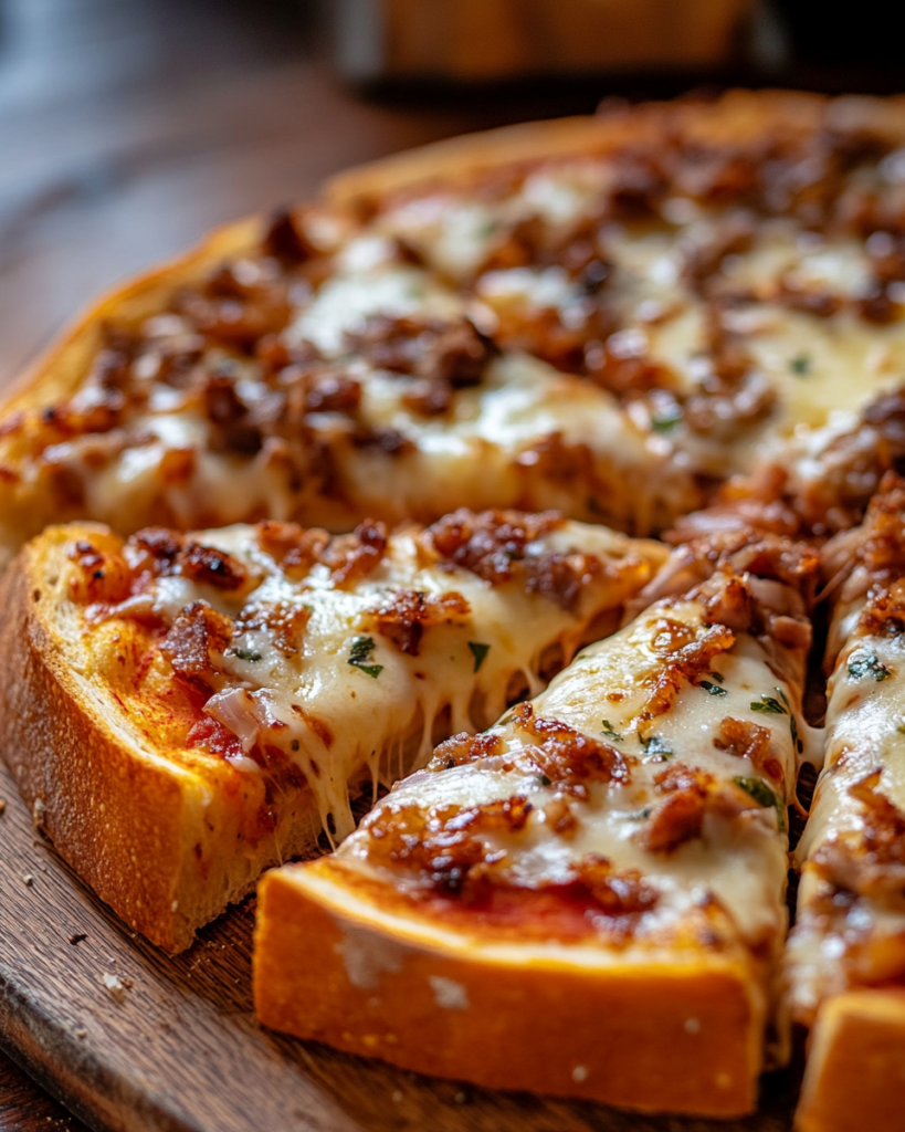 Garlic Texas Toast Pizzas