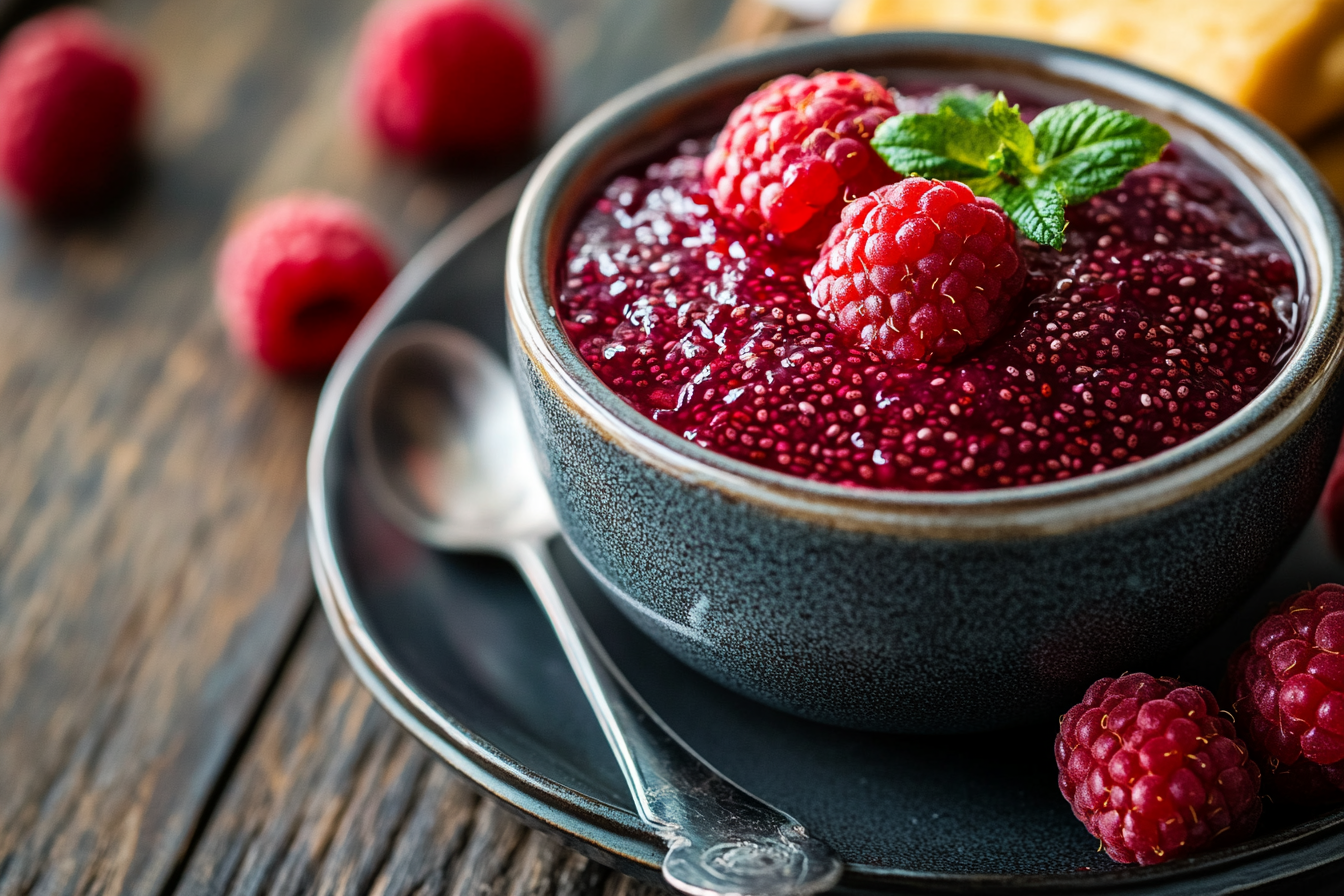 Raspberry Chia Jam for Valentine’s Day