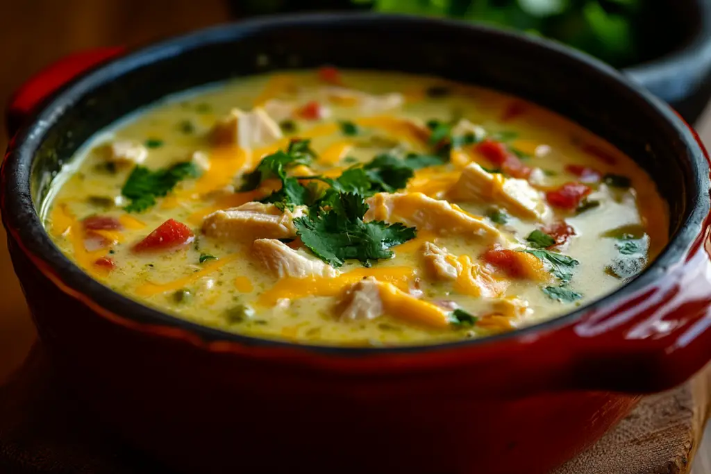 Green Chicken Enchilada Soup