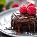 Valentine’s Day Chocolate Raspberry Lava Cake