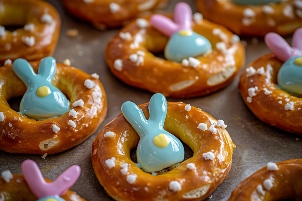 Easter Bunny Pretzels