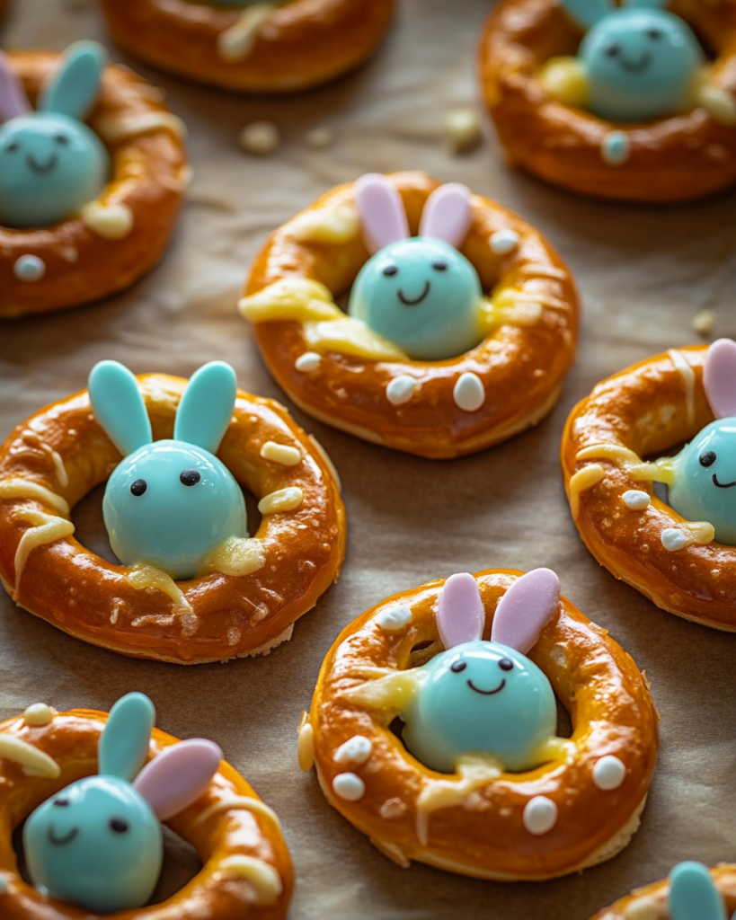 Easter Bunny Pretzels