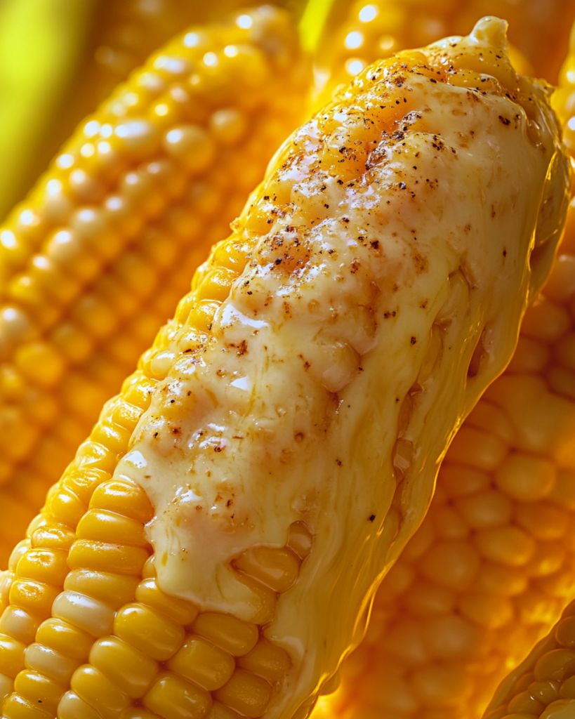 Cheesy Garlic Butter Corn on the Cob