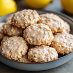 Lemon Oatmeal No-Bake Cookies