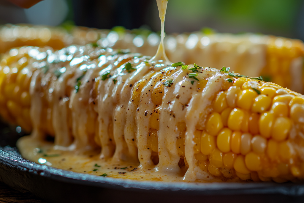 Cheesy Garlic Butter Corn on the Cob