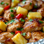 Teriyaki Chicken and Pineapple Foil Packets