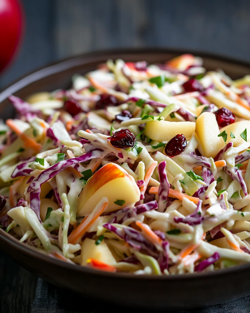 Apple Cranberry Coleslaw