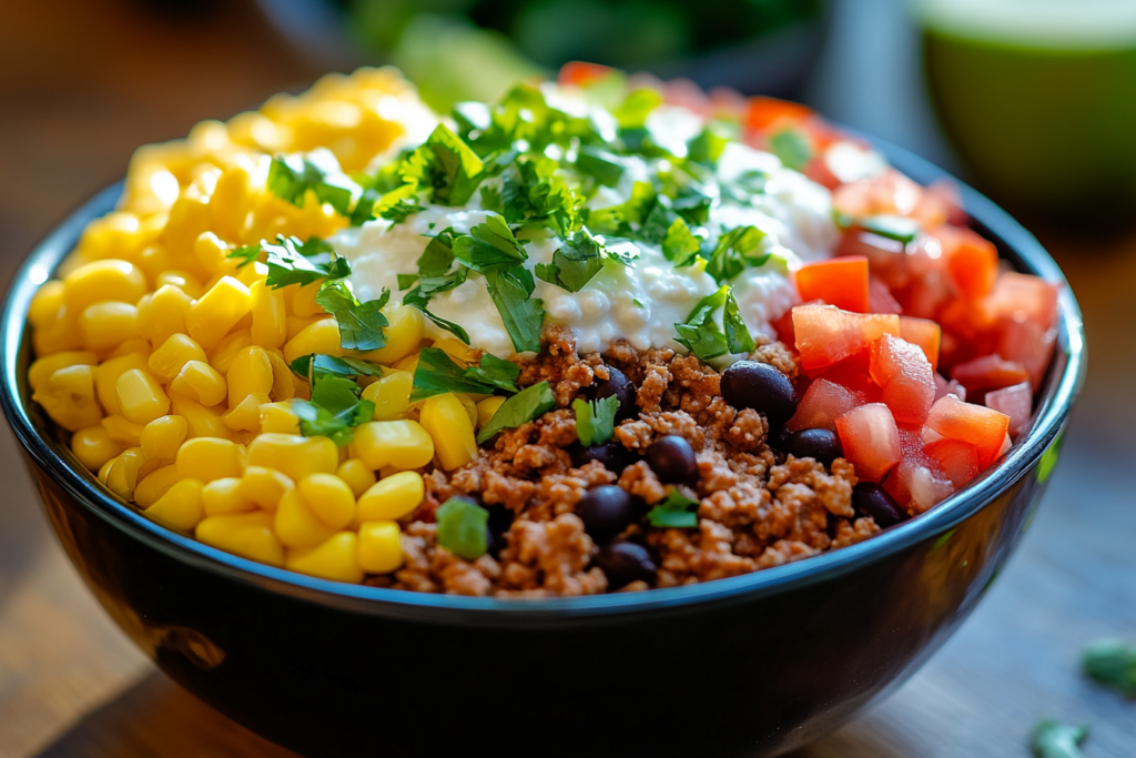 Taco Cottage Cheese Bowl