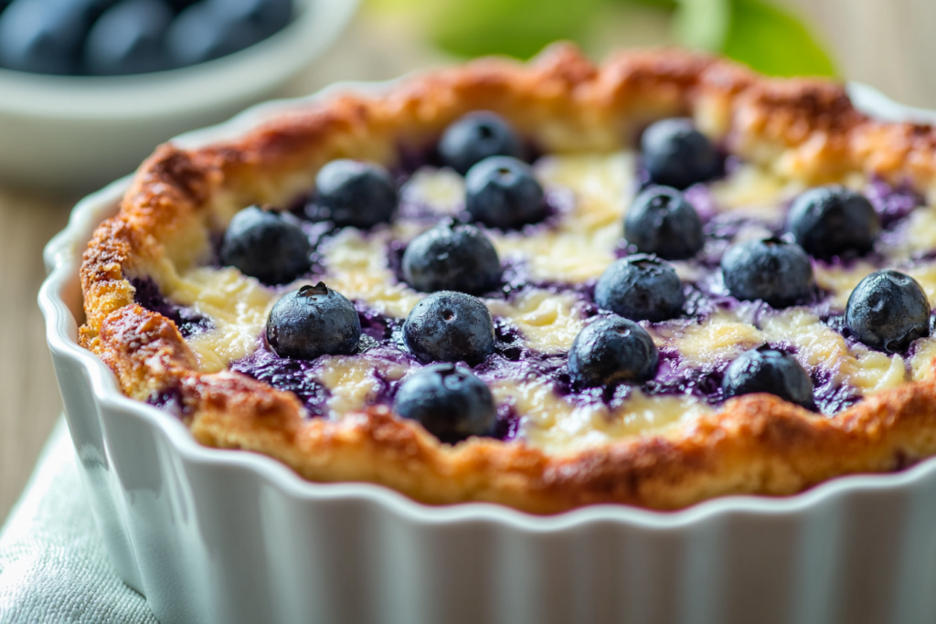 Blueberry Cottage Cheese Breakfast Bake