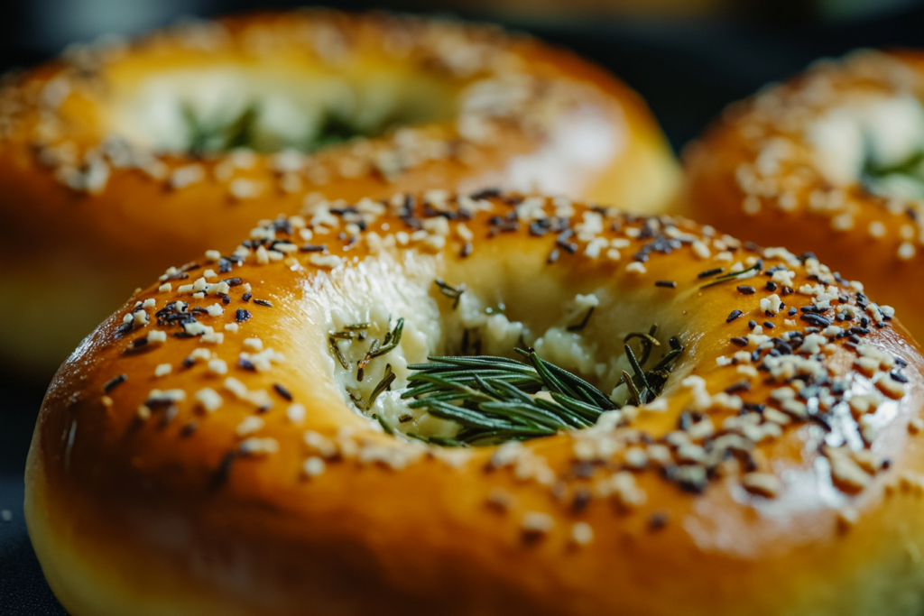 Mozzarella Stuffed Rosemary Parmesan Soft Pretzels