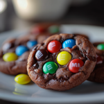 Chocolate Lava M&M Surprise Cookies