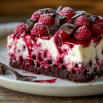 Raspberry Chocolate Poke Cake for Valentine’s Day