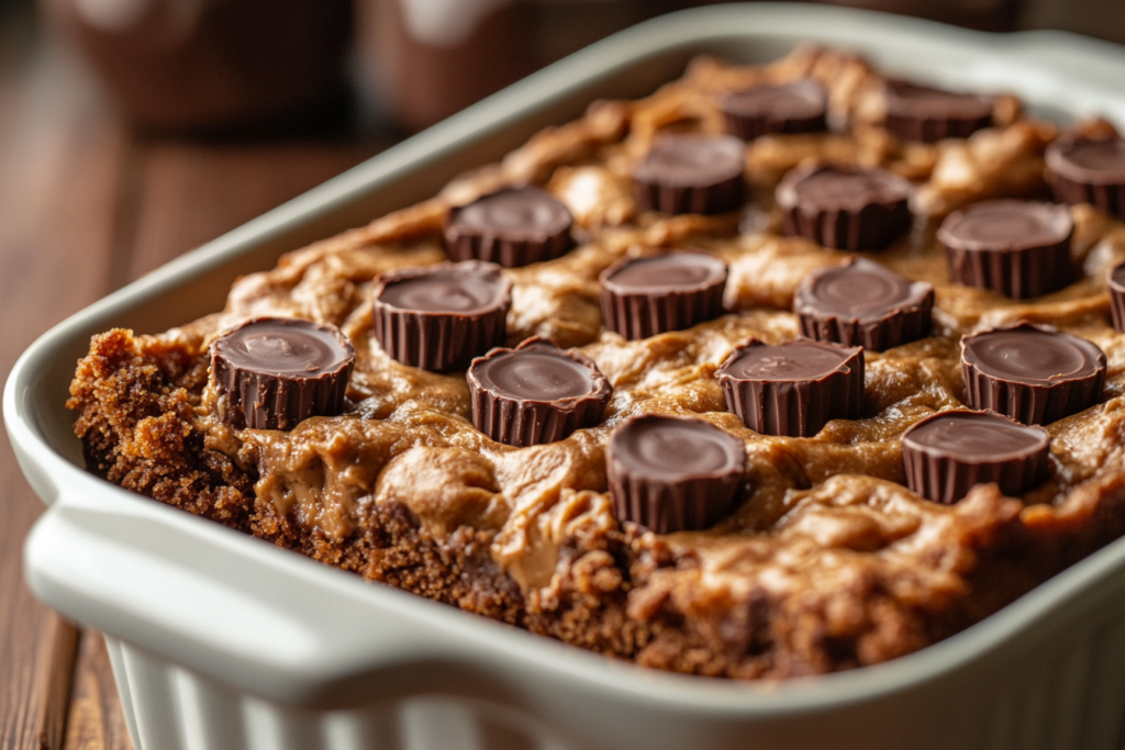 Peanut Butter Cup Dump Cake