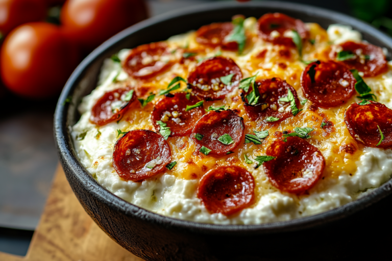 Cottage Cheese Pizza Bowl